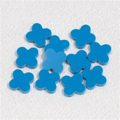 Synthetesch Blue Turquoise Clover Stone